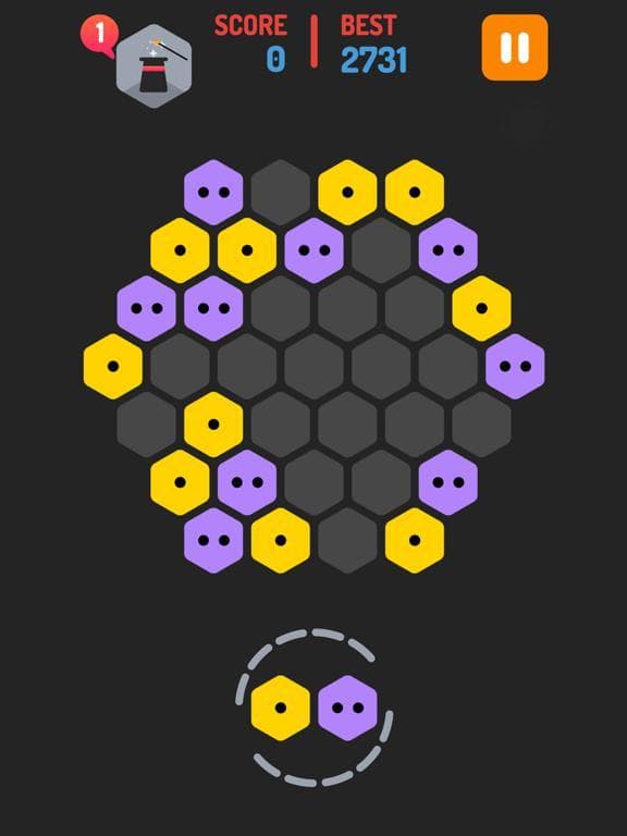 Merge Blocks - Merging hexagon puzzle fun game, rotate and merged screenshot 4