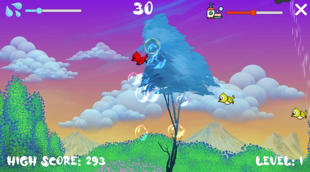 Game Jam 84: Bubbles => BUBBLE TROUBLES screenshot 4