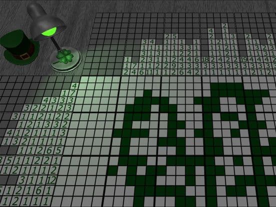 Patrick Japanese Crossword - The Most Green Nonogram screenshot 5