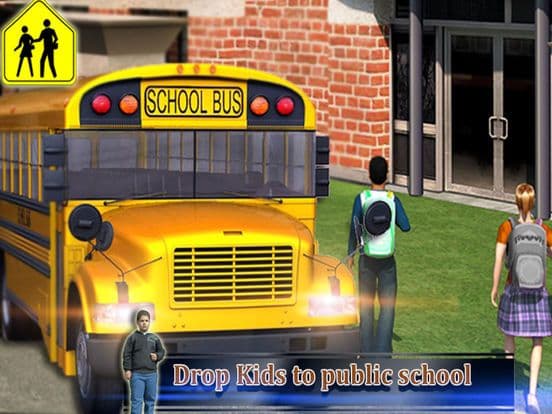 School Bus Driver 3D 2016 screenshot 2