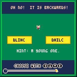 Oh no its backwards!