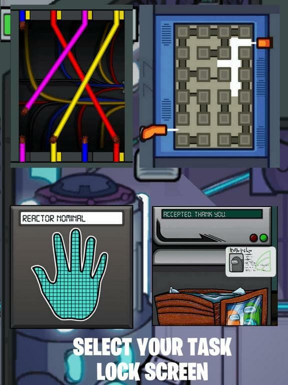 Among Lock Screen 2 - All Task screenshot 5