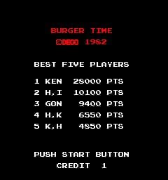 BurgerTime (1982) screenshot 4