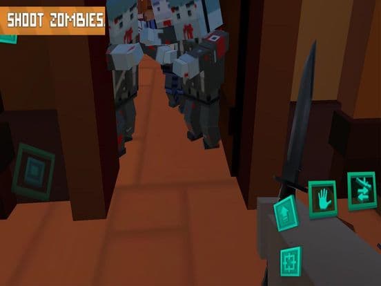 Blocky Zombie Shooter Survival screenshot 2