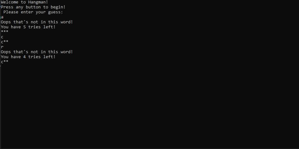 Hangman (itch) (SethBrock) screenshot 2