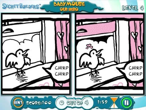 Babymouse: Our Hero - Spot the Difference Game FREE screenshot 4