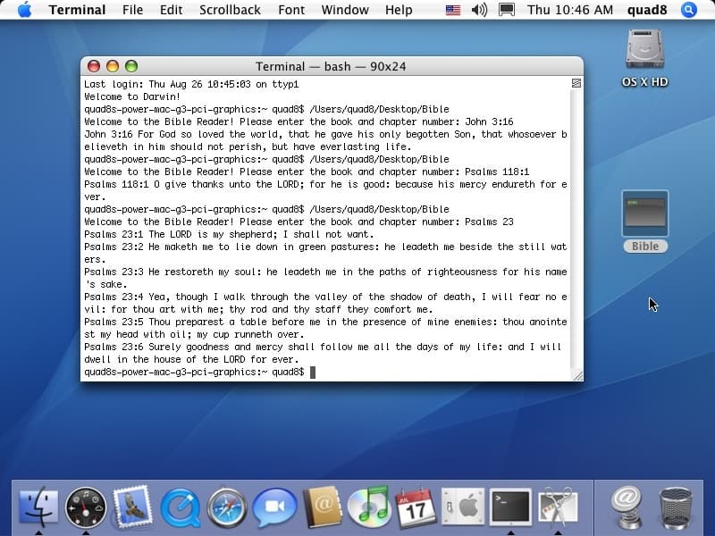 Python Bible Reader
