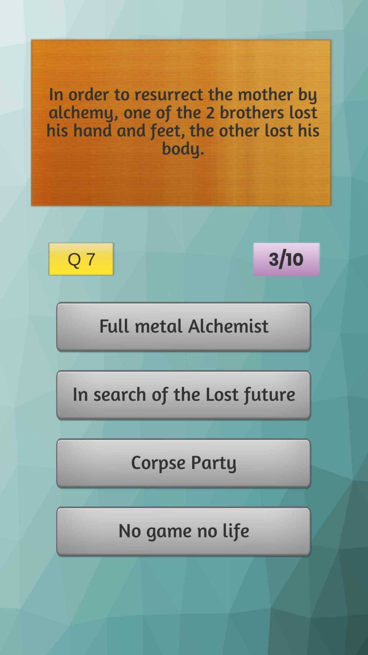 Anime Quiz (WBhlietue) screenshot 6