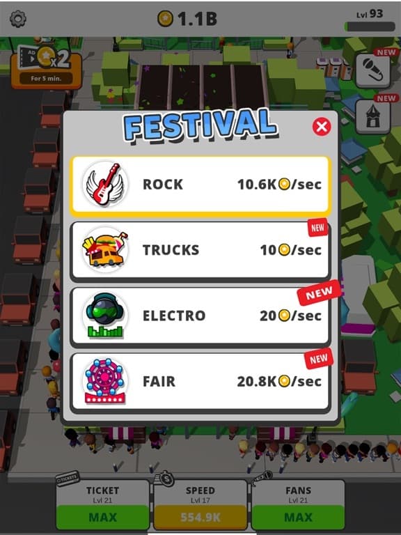 Idle Concert screenshot 4