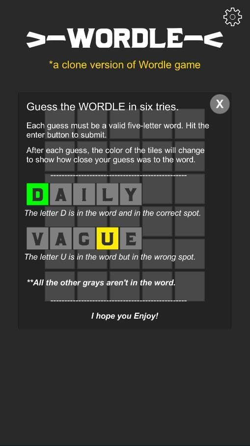 Wordle (itch) (cankcl) screenshot 2
