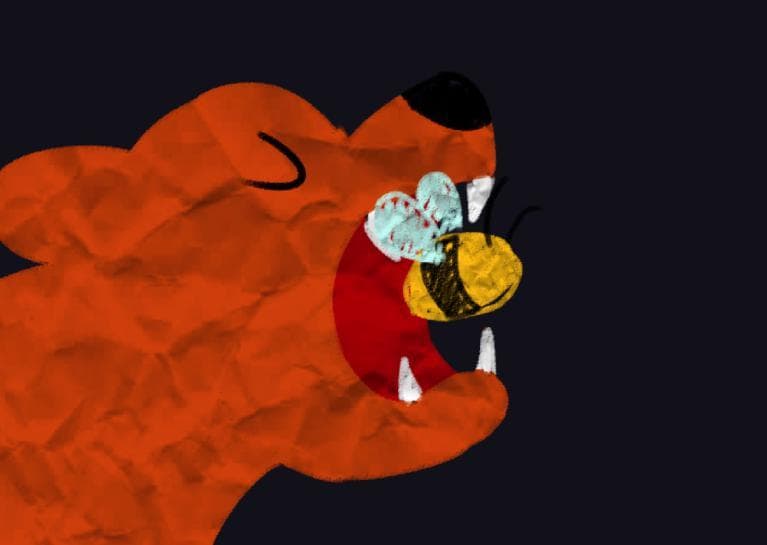Bee Game But Everytime You Get a Honeycomb It Gets Faster