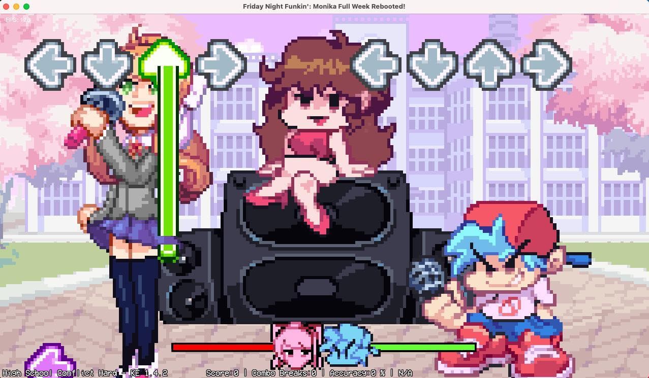 FNF Monika Full Week Rebooted For mac screenshot 2