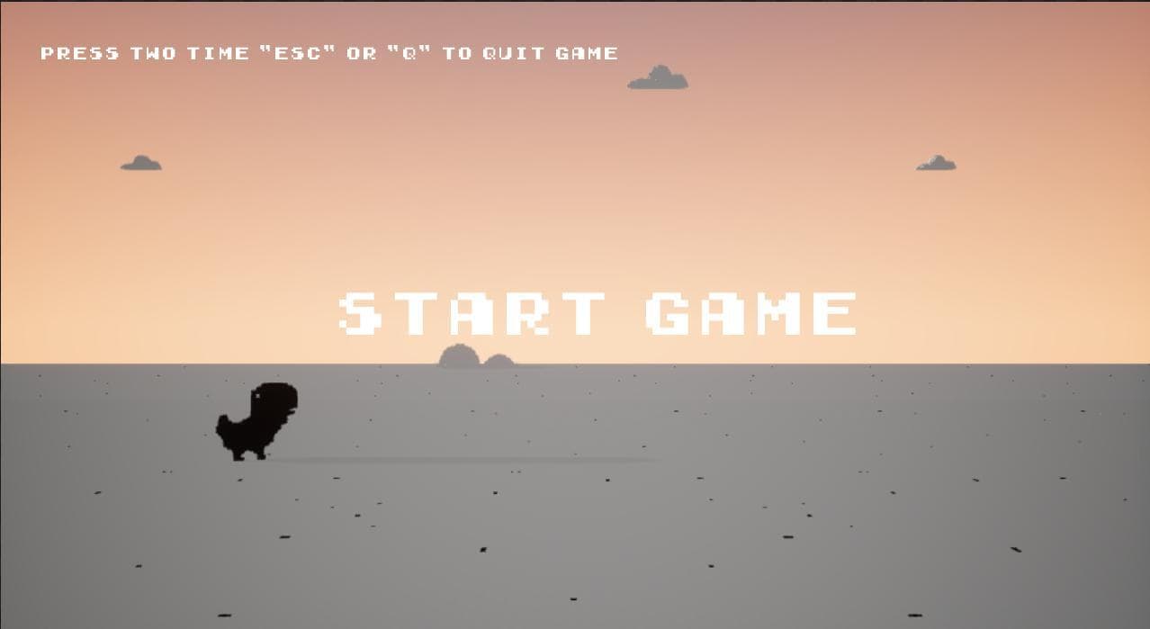 Dinosaur game 3D (Chris222)