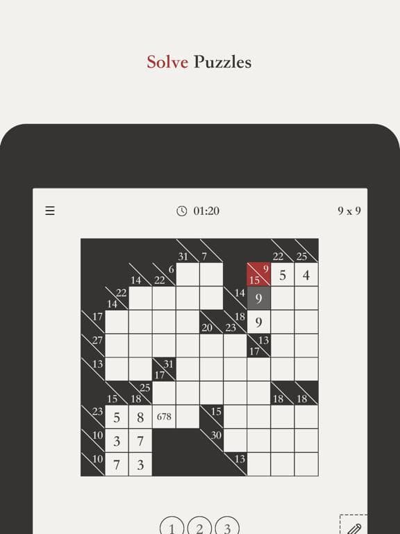 Kakuro Paper screenshot 3