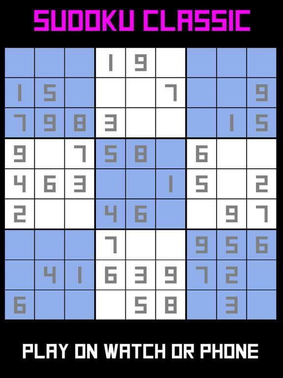 Sudoku Classic: Watch & Phone screenshot 2