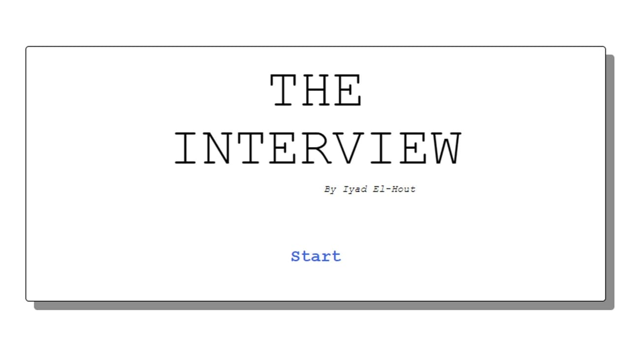 The Interview (itch) (Iyad.Hout)