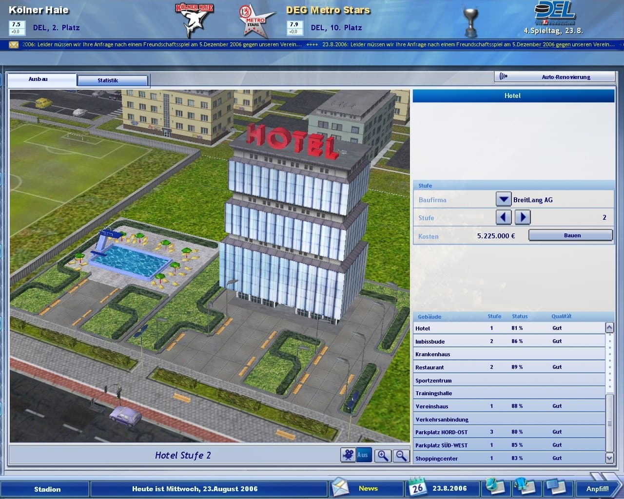 Heimspiel: Eishockeymanager 2007 screenshot 2