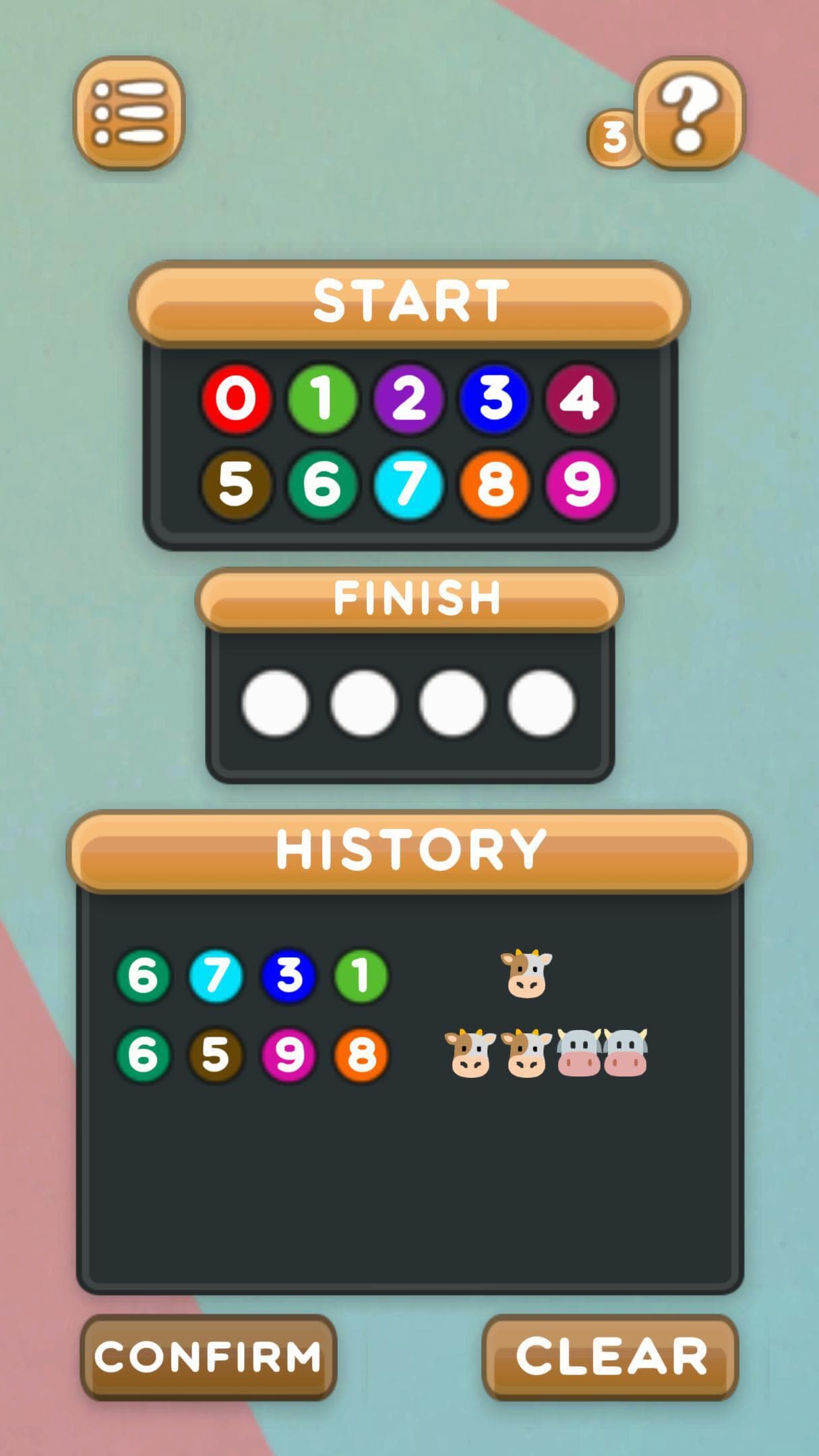 Bulls and Cows (Vladislav) screenshot 3