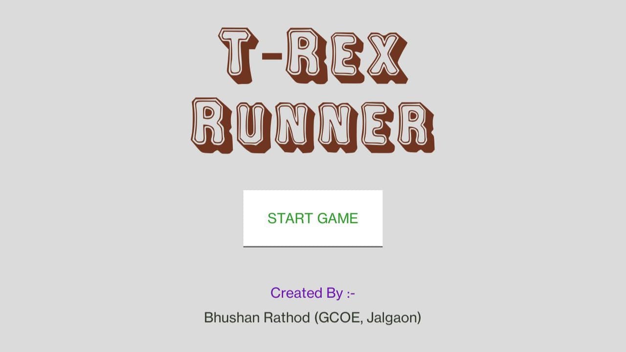 T-Rex Runner (stan_rathod) screenshot 2