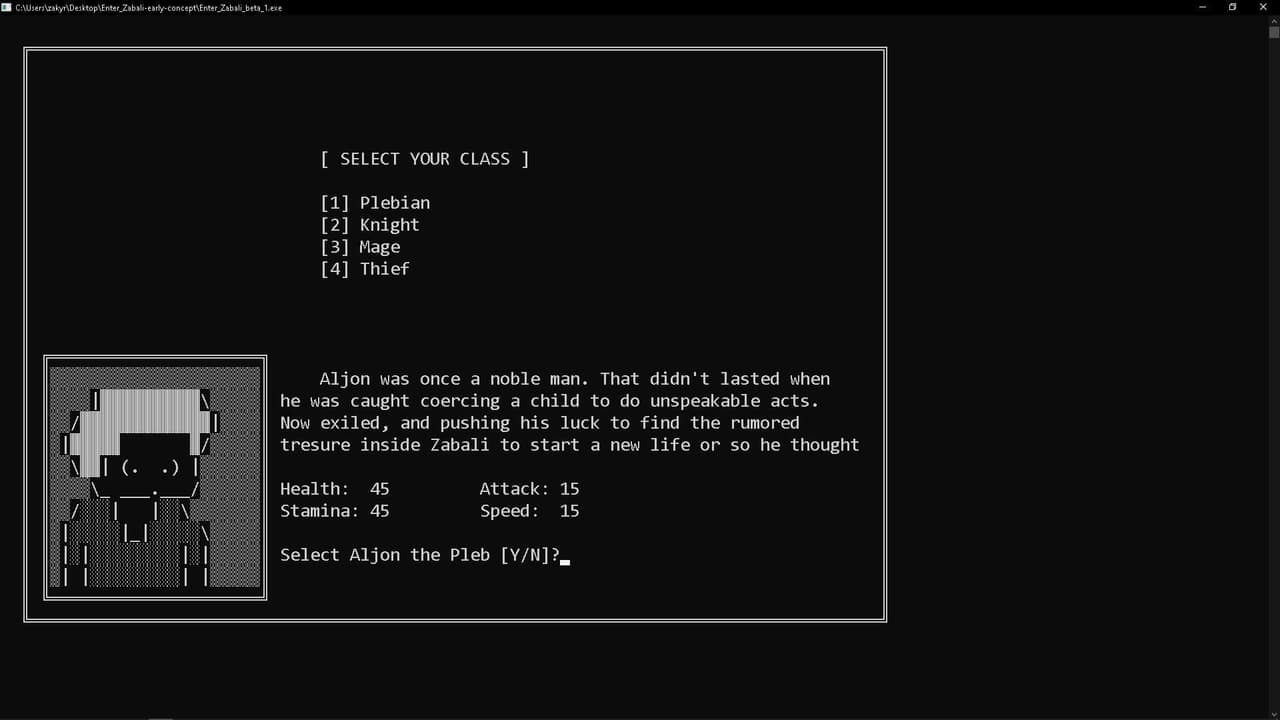 Enter Zabali (C Language) screenshot 3