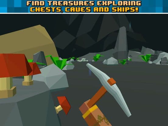Pixel Pirate Island Survival Simulator 3D