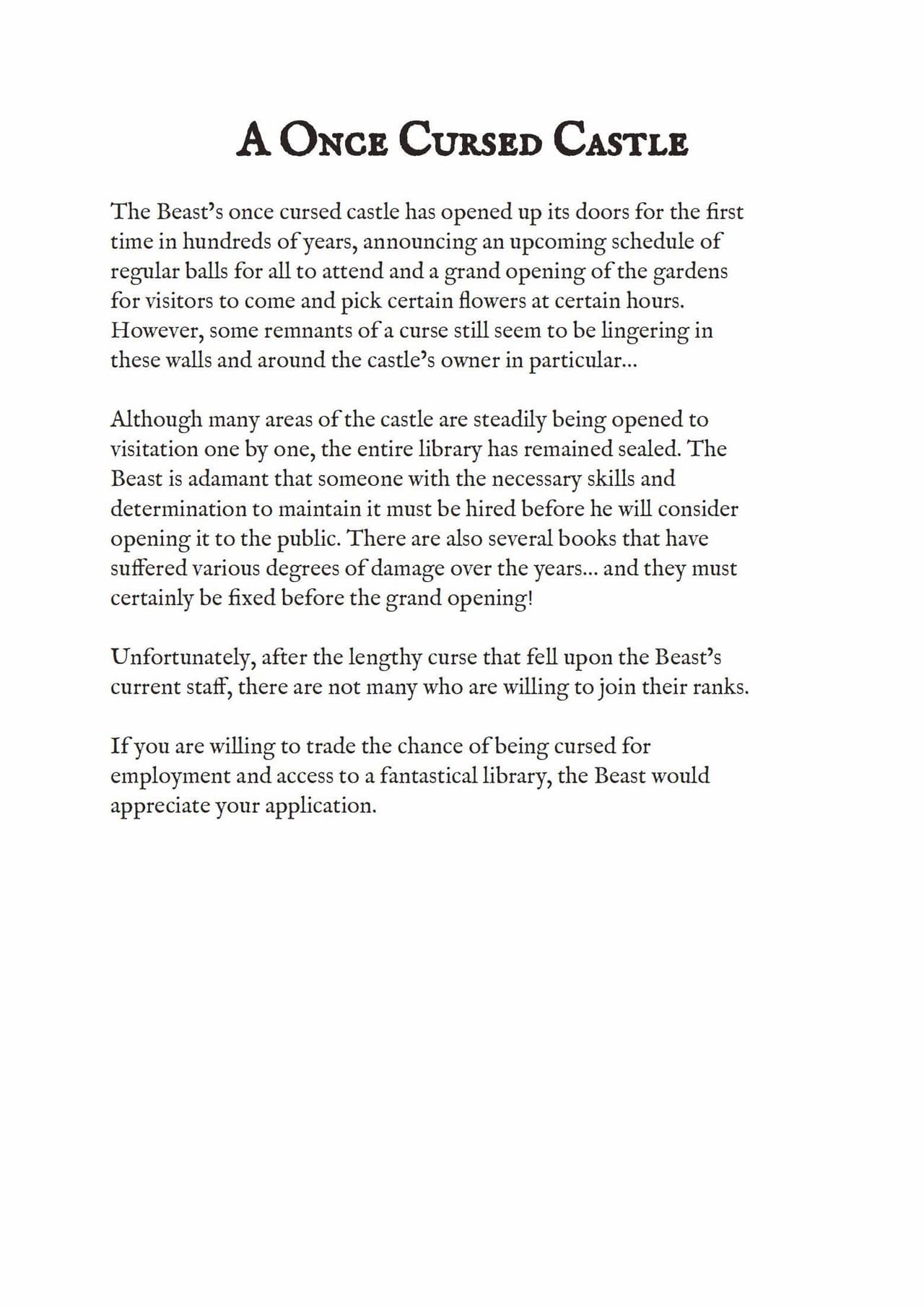 The Beast & The Bookbinder