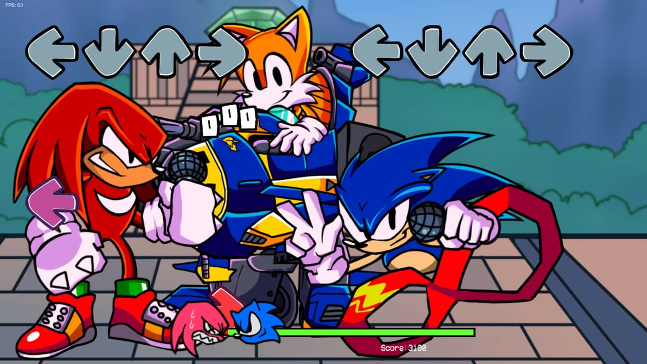 FNF - Sonics Rythm Rush Skin Demo screenshot 3
