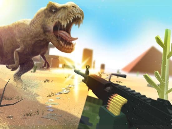 Dino Gun 3D: jurassic survival screenshot 2