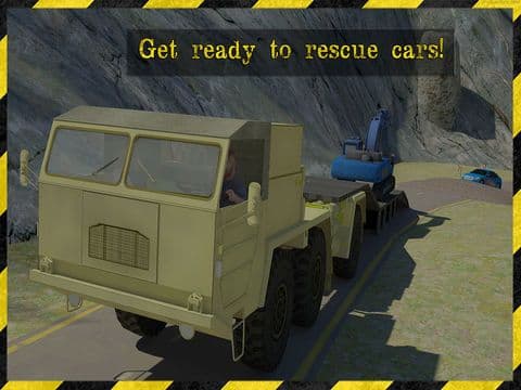 Excavator Transporter Rescue 3D Simulator- Be ready to rescue cars in this extreme high powered excavator transporter game screenshot 5