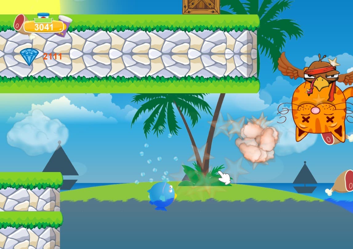 Kitten and food: adventure park screenshot 2