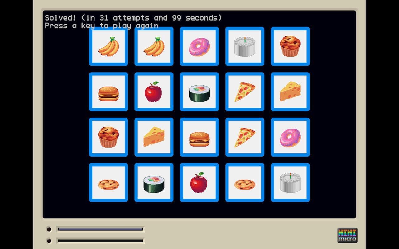 Memory Game (sebnozzi)