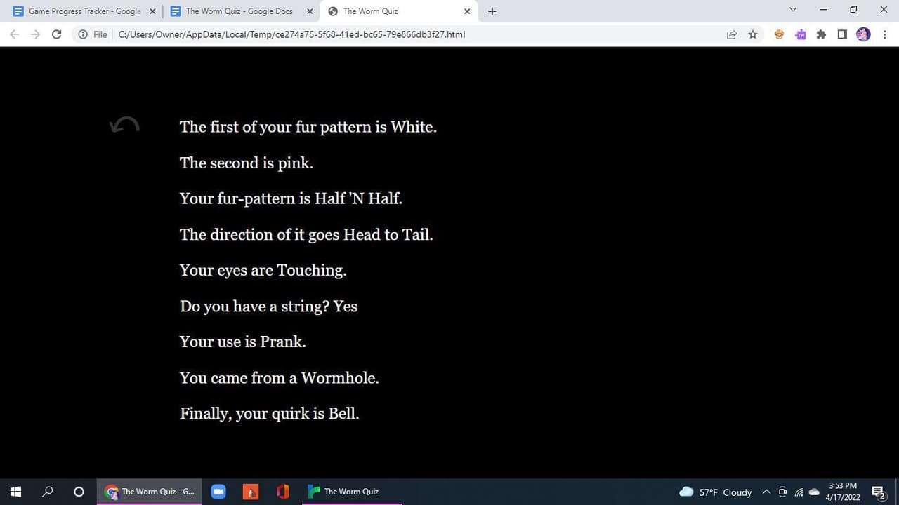 The Worm Quiz Beta screenshot 2
