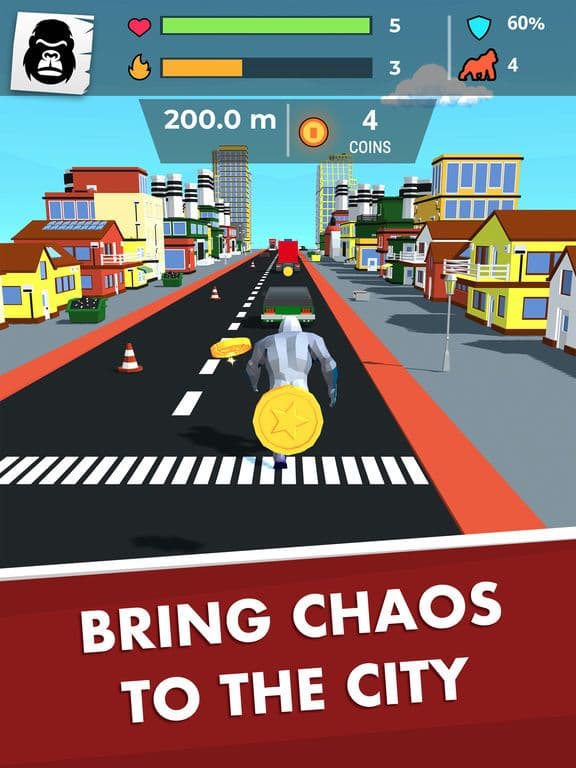 Kong Rage 3D - City Attack screenshot 2
