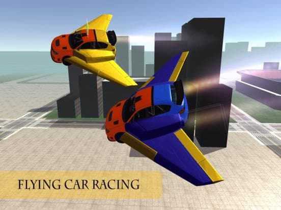 Futur Flying Car Racing: Free Play Flight Simulation screenshot 2