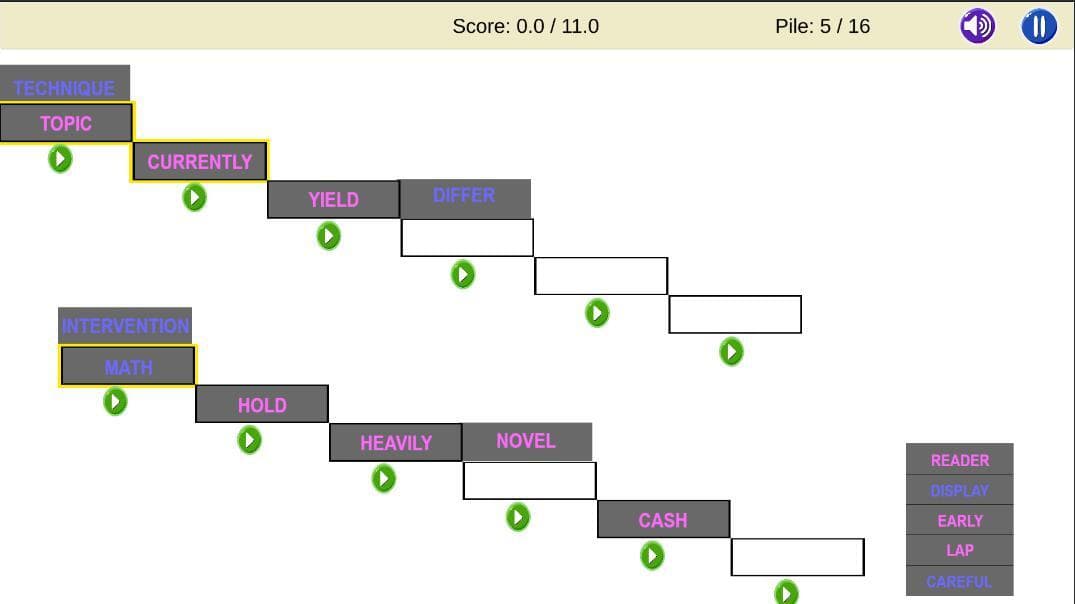 Word Cascade (itch) screenshot 3