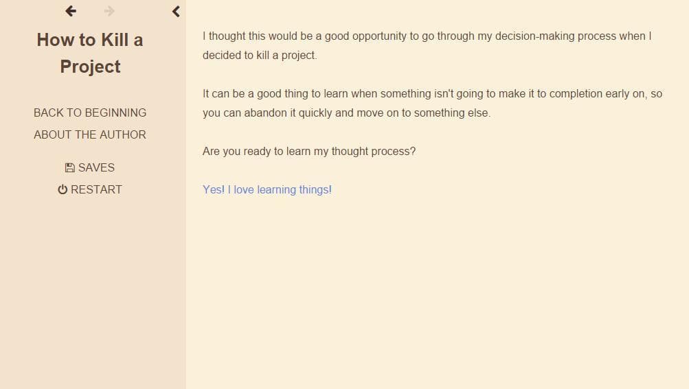 How to Kill a Project