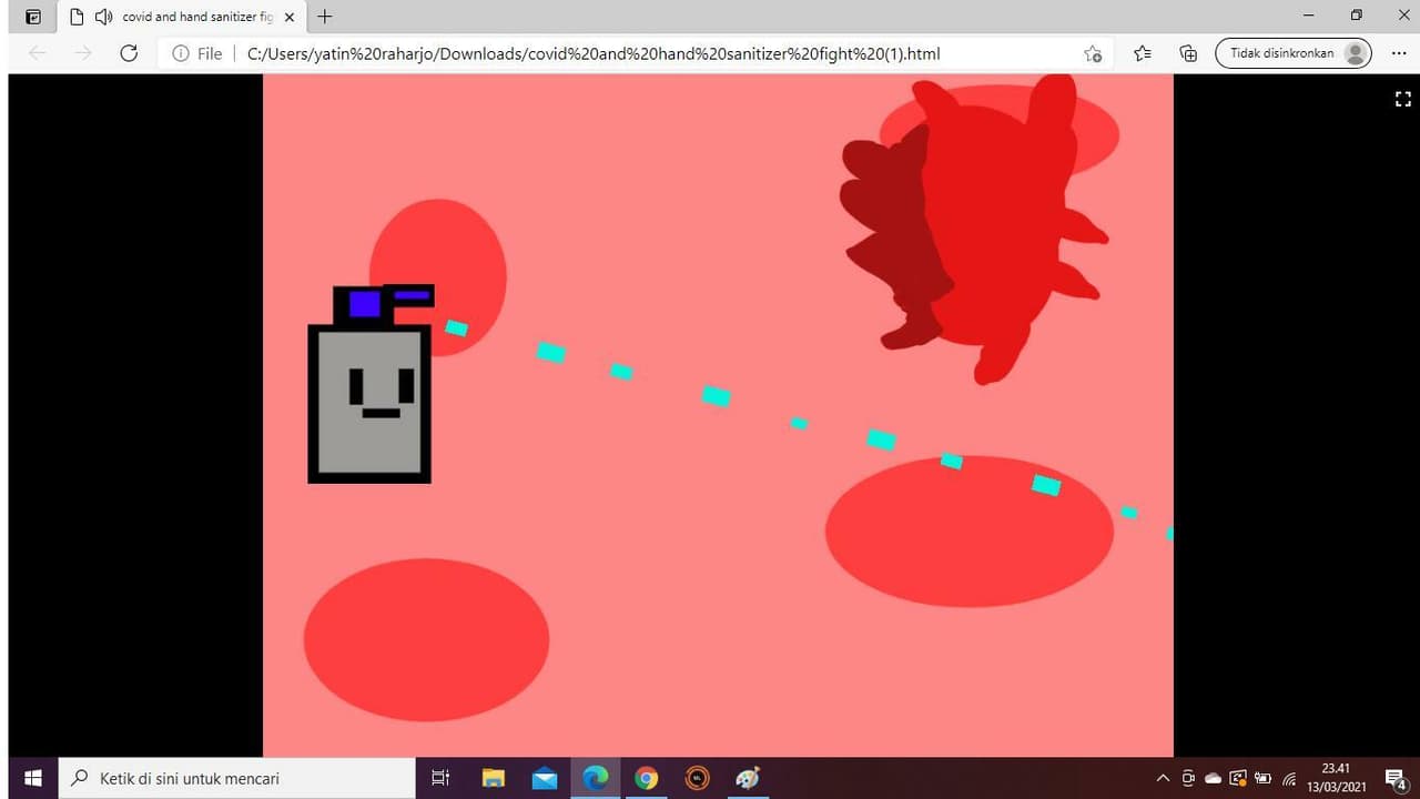 covid and hand sanitizer fight screenshot 3