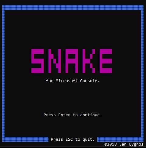 Microsoft Console Snake