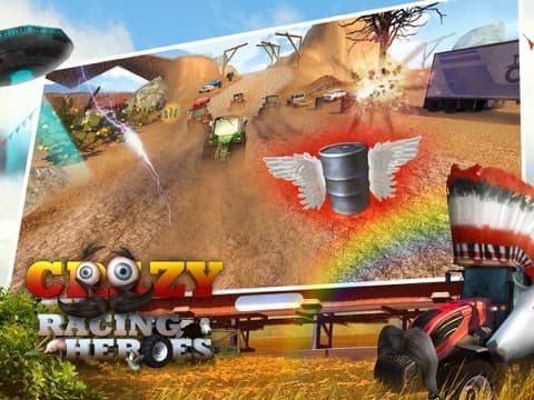 A Crazy Racing Heroes Free: Fun Tractor Driving Derby 3D screenshot 5