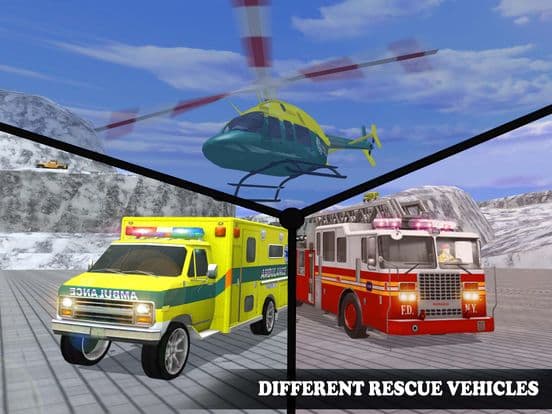 Rescue Run: Offroad Snow Emergency Heroes screenshot 4