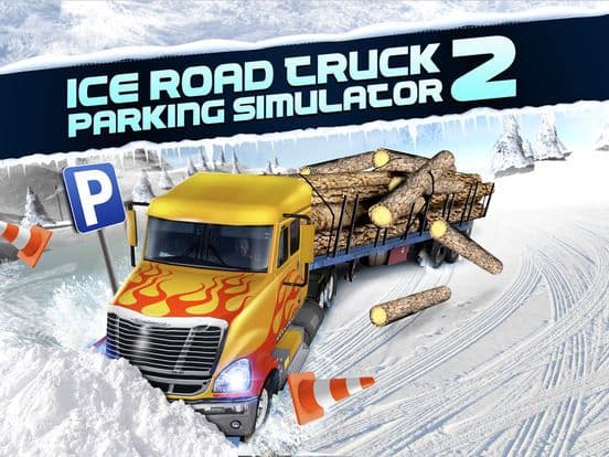 Ice Road Trucker Parking Simulator 2 a Real Monster Truck Car Park Racing Game screenshot 2