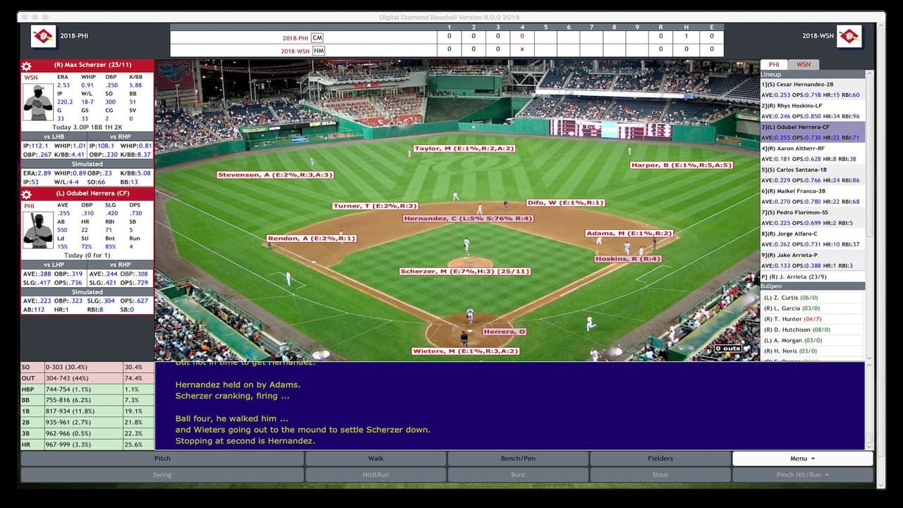 Digital Diamond Baseball V8 screenshot 2