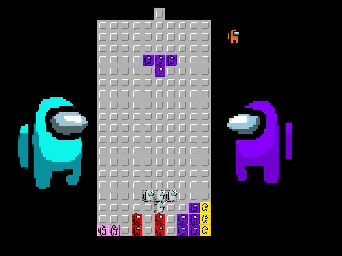 Among us tetris screenshot 2
