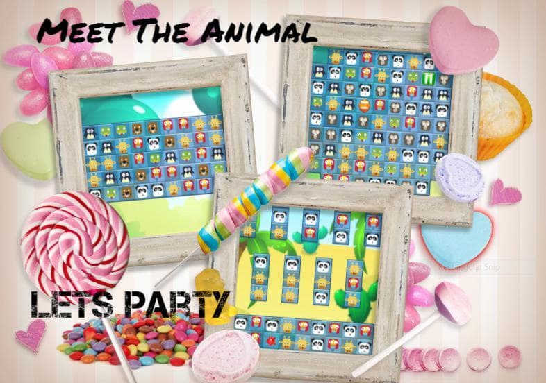 Animal Party Match 3 Games