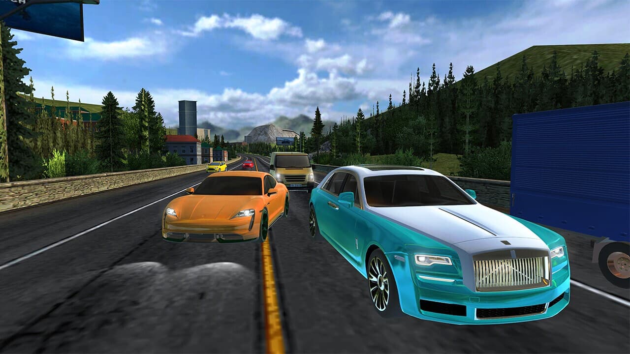 Car Racing Highway Driving Simulator, real parking driver sim speed traffic deluxe 2023 screenshot 2