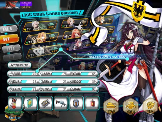 Panzer Waltz - WWII Tank Anime Game screenshot 5