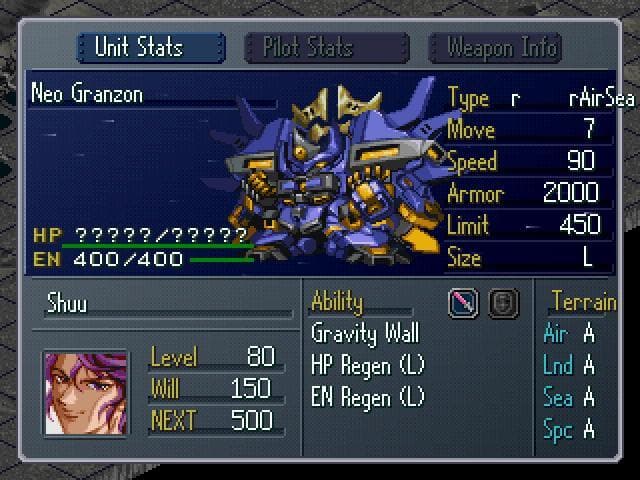 Super Robot Wars Alpha Gaiden screenshot 2