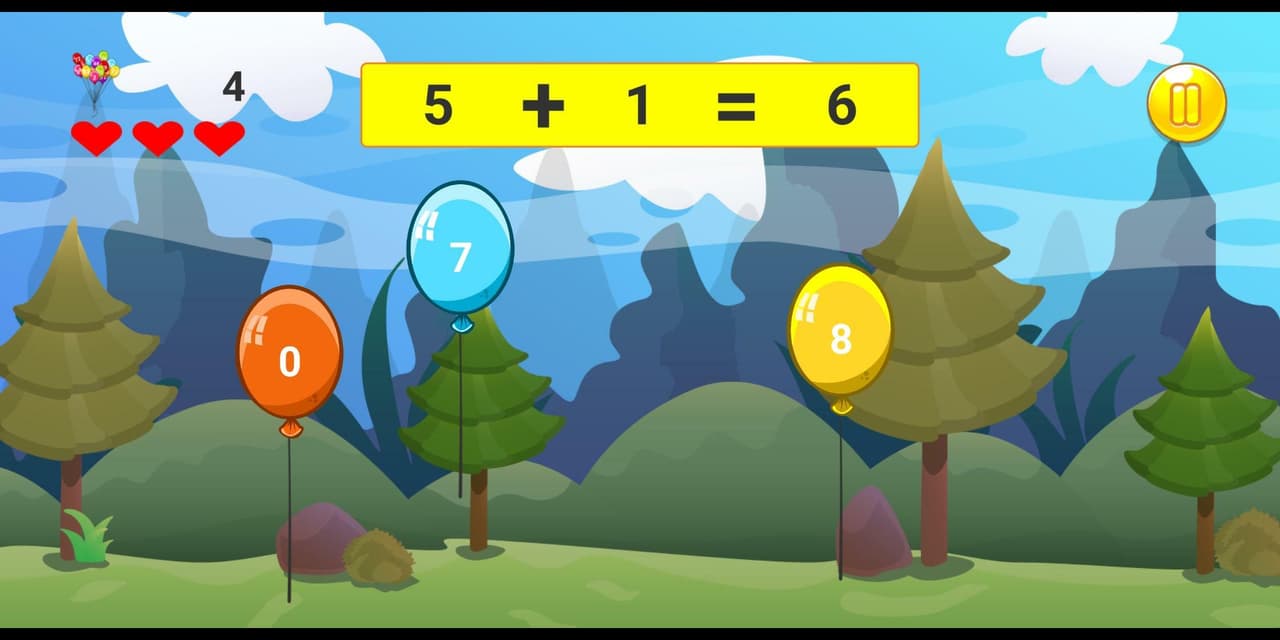 Balloons and Numbers screenshot 3