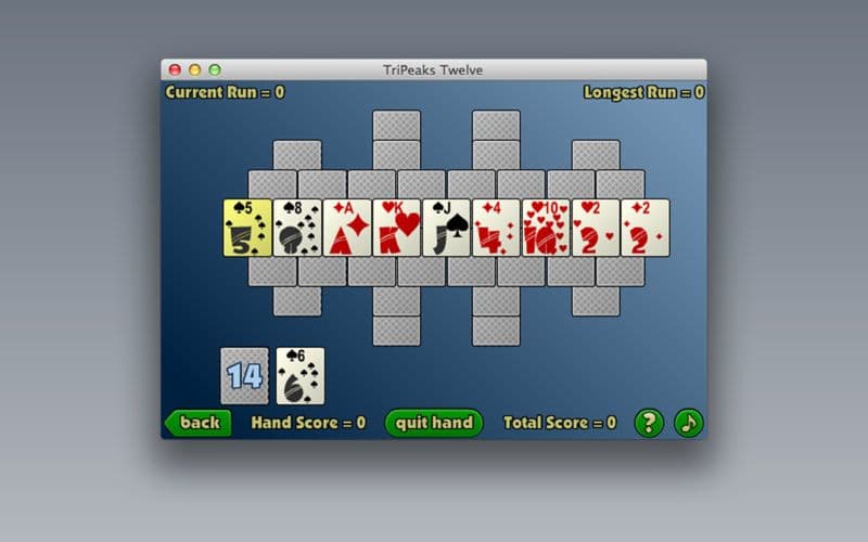 TriPeaks Twelve screenshot 5