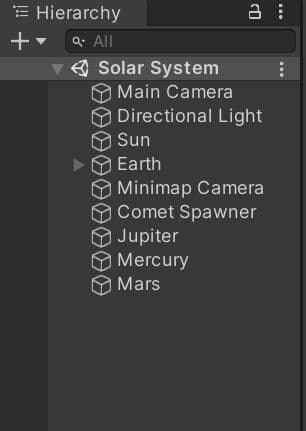 Solar System Assigment screenshot 2